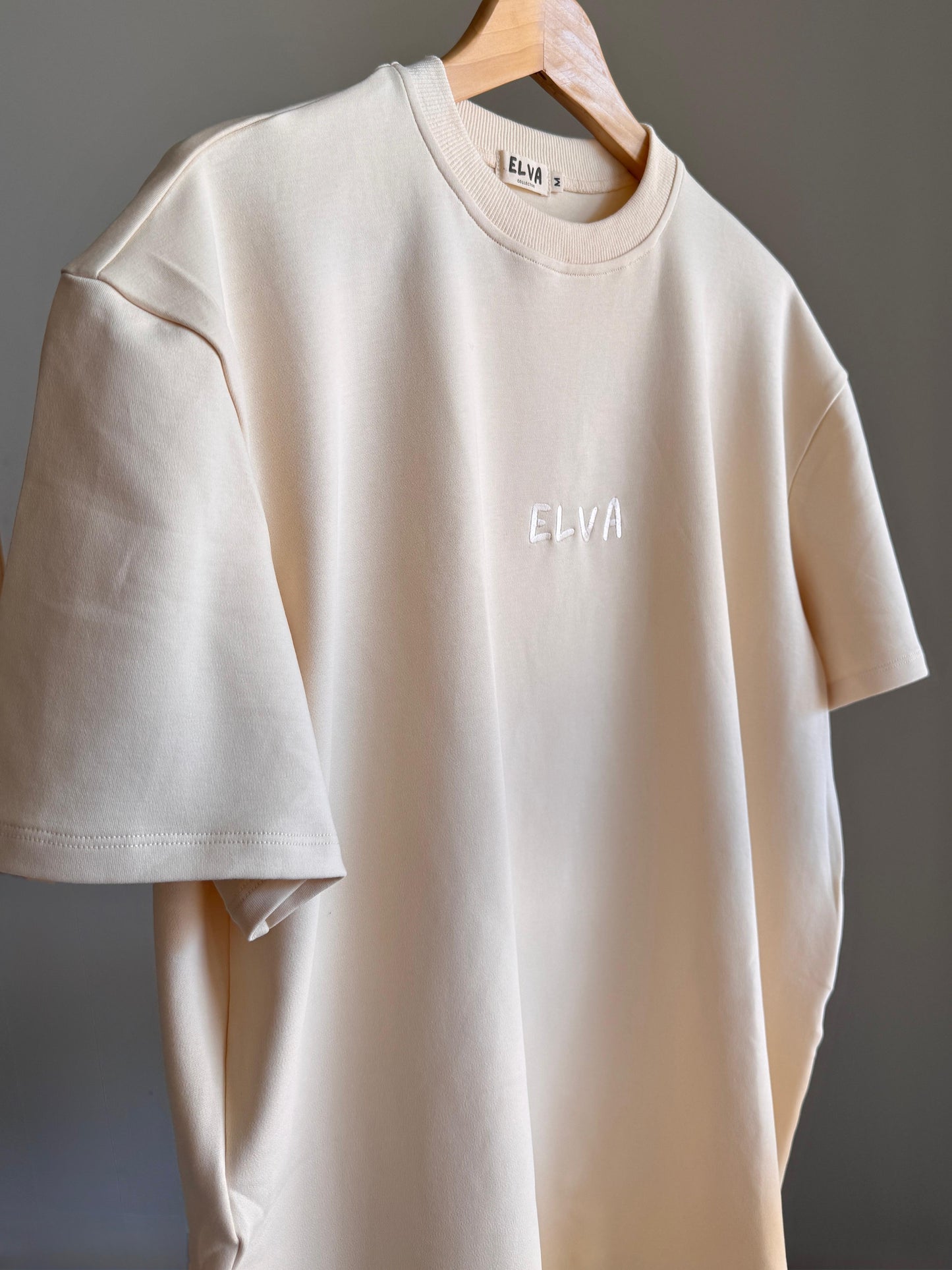 Adult Oversized Essential Tee – Soft Sand